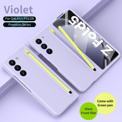 Husă de protecție împotriva căderii pentru telefon, cu carcasă pentru stilou și film pentru Samsung Galaxy Z Fold5 Fold4 Fold3