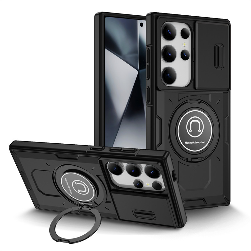 🛡️ Модулен калъф BattlePro за Samsung S25/S24/S23/S22 Plus Ultra