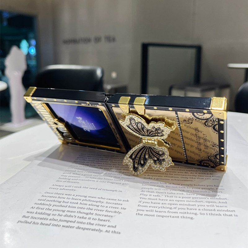 Θήκη τηλεφώνου Diamond Butterfly Stand για Galaxy Z Flip