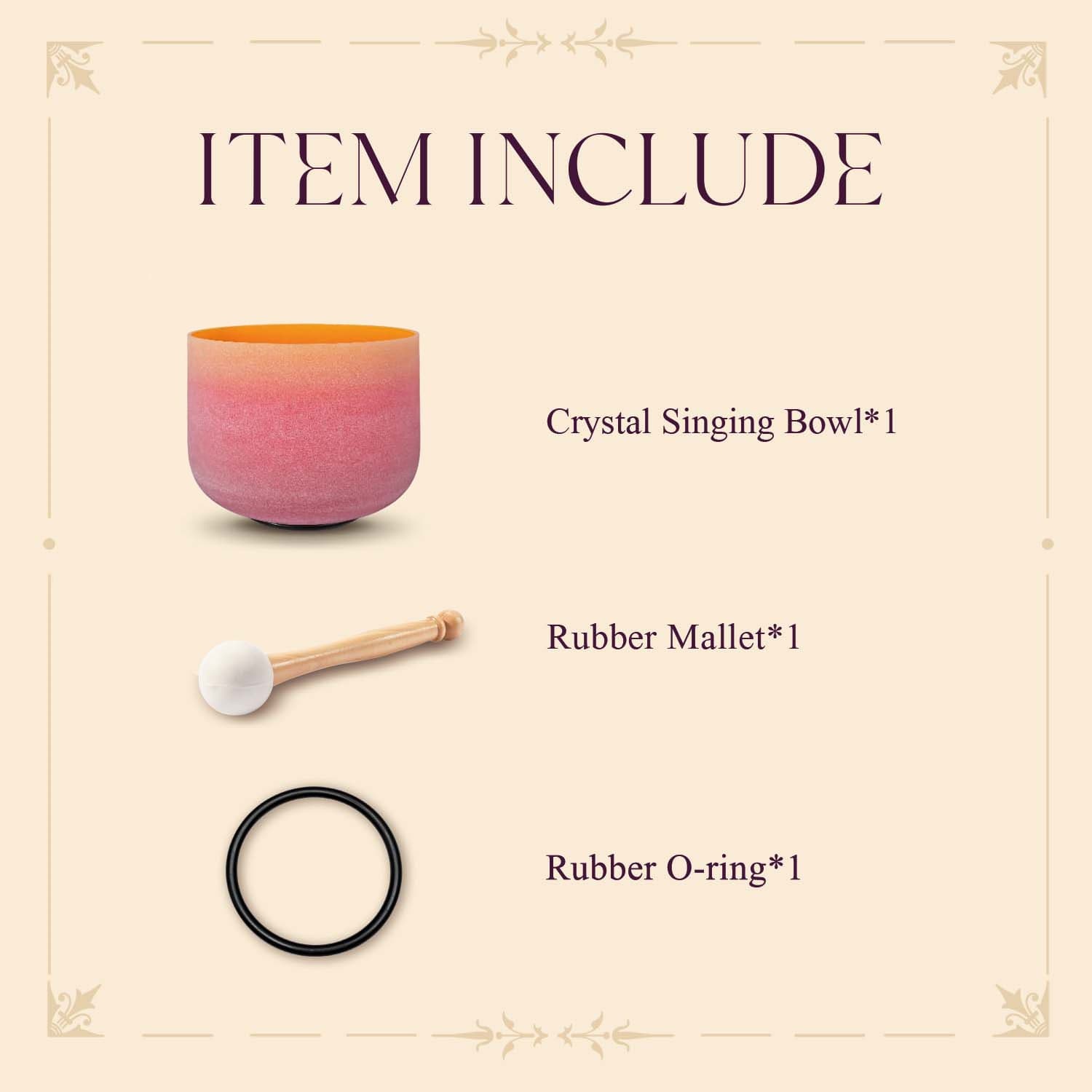 CVNC E Note Solar Plexus Chakra Rainbow Colored Frosted Crystal Singing Bowl For Sound Healing