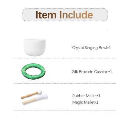 CVNC 432Hz Perfect Pitch Quartz Crystal Singing Bowl For Chakra Meditation