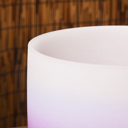 CVNC B Note Crown Chakra Purple Aria Gradient Design Crystal Singing Bowl For Sound Healing
