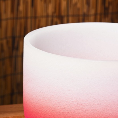 CVNC Note C Red Aria Gradient Design Crystal Singing Bowl For Sound Healing