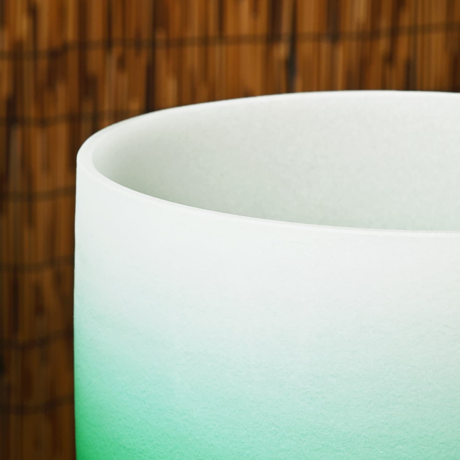 CVNC F Note Heart Chakra Green Aria Gradient Design Crystal Singing Bowl For Chakra Healing Meditation