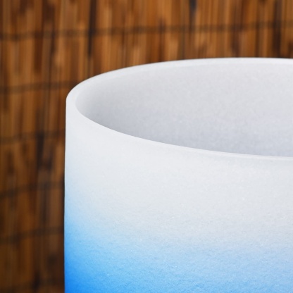 CVNC G Note Throat Chakra Blue Aria Gradient Design Crystal Singing Bowl For Chakra Healing Meditation