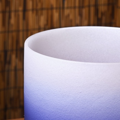 CVNC A Note Third-eye Chakra Indigo Aria Gradient Design Crystal Singing Bowl For Sound Healing