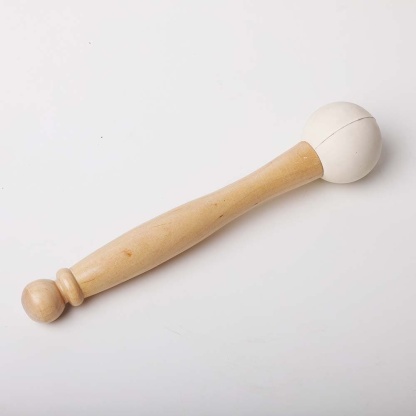 CVNC One Rubber Mallet + One Suede Mallet for Playing Crystal Singing Bowl Come with O-ring 