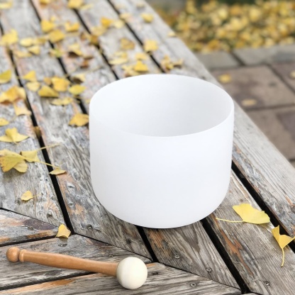CVNC E Note Solar Plexus Chakra Crystal Singing Bowl For Chakra Healing Meditation