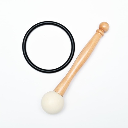 7" Frosted Crystal Singing Bowl Starter Kit