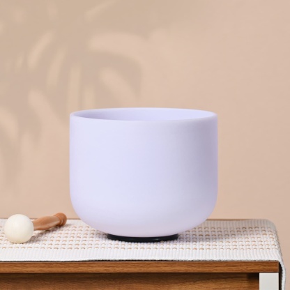 CVNC Note B Color Of Amethyst Gemstone Fusion Crystal Singing Bowl For Sound Healing