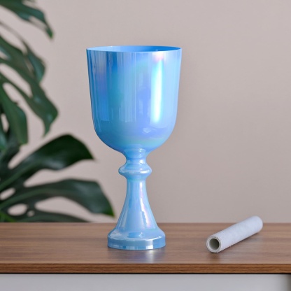 CVNC Dream Blue Chalice Crystal Singing Bowl For Chakra Healing Meditation