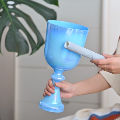 CVNC Dream Blue Chalice Crystal Singing Bowl For Chakra Healing Meditation