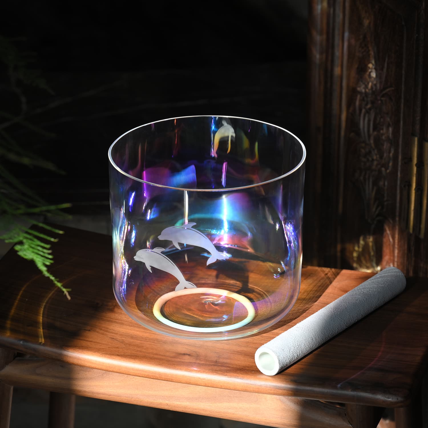 CVNC Aqua Dolphin Alchemy Singing Bowl with Carrier Bag