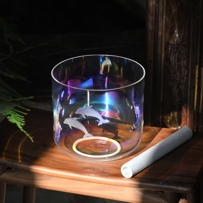CVNC Aqua Dolphin Alchemy Singing Bowl with Carrier Bag
