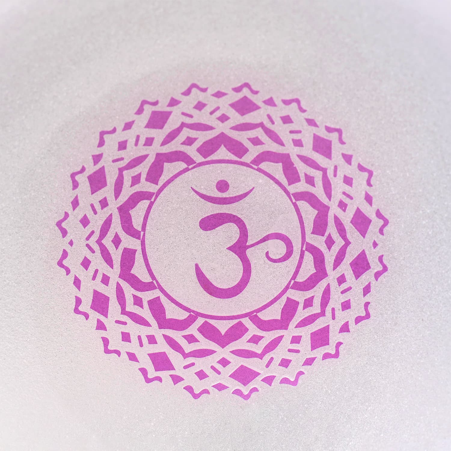 CVNC Note B Crown Chakra Symbol Crystal Singing Bowl For Chakra Healing Meditation