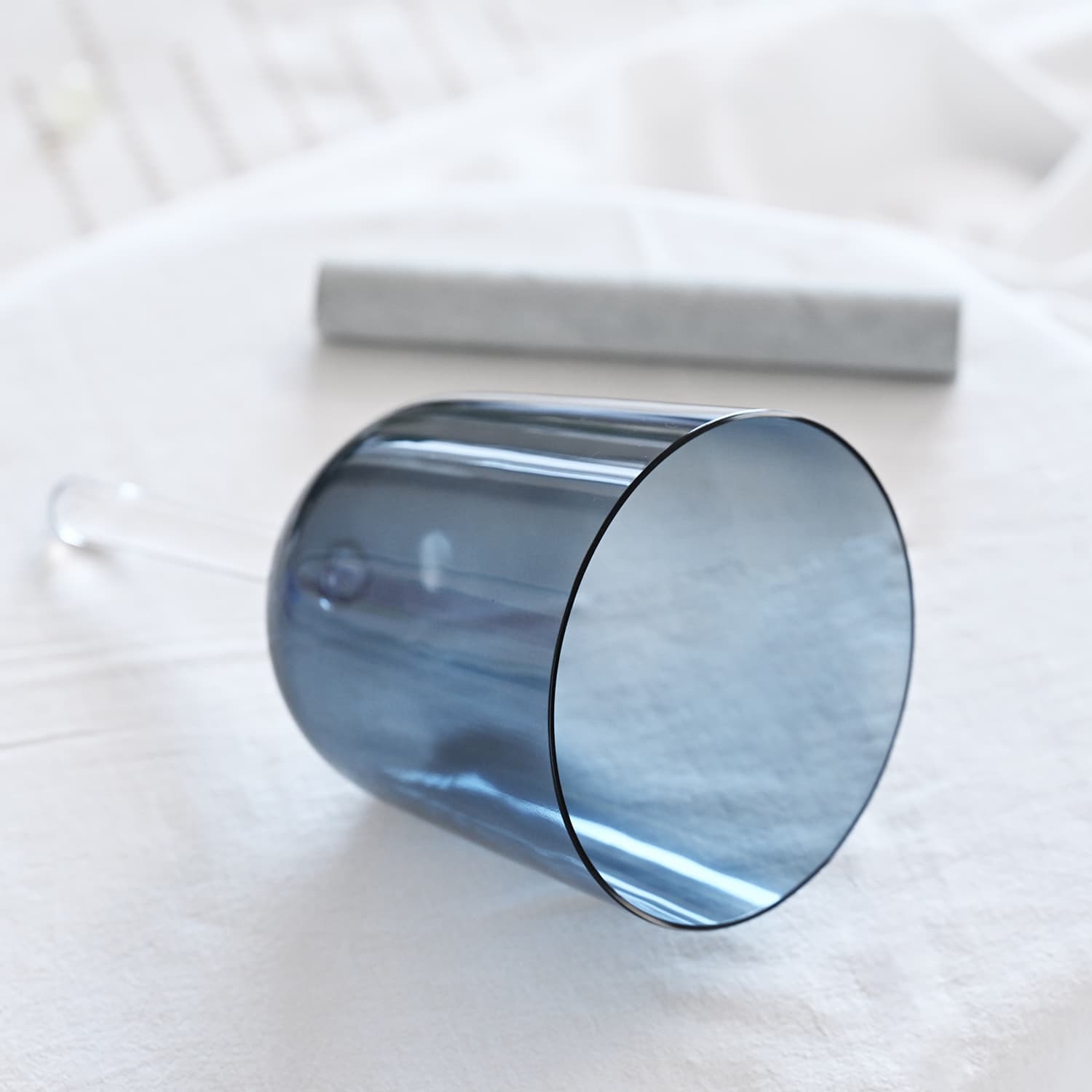 CVNC C Note Clear Handle Crystal Singing Bowl and A Note Crystal Vast Star Field Alchemy Singing Bowl Pair