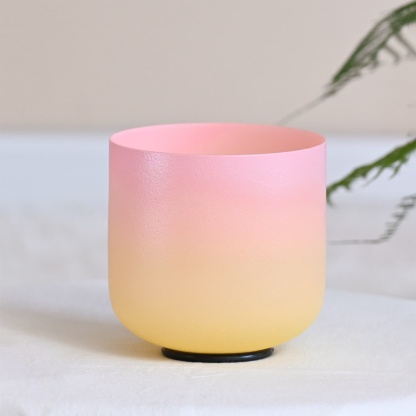CVNC SaharaRose Frosted Crystal Singing Bowl For Sound Healing