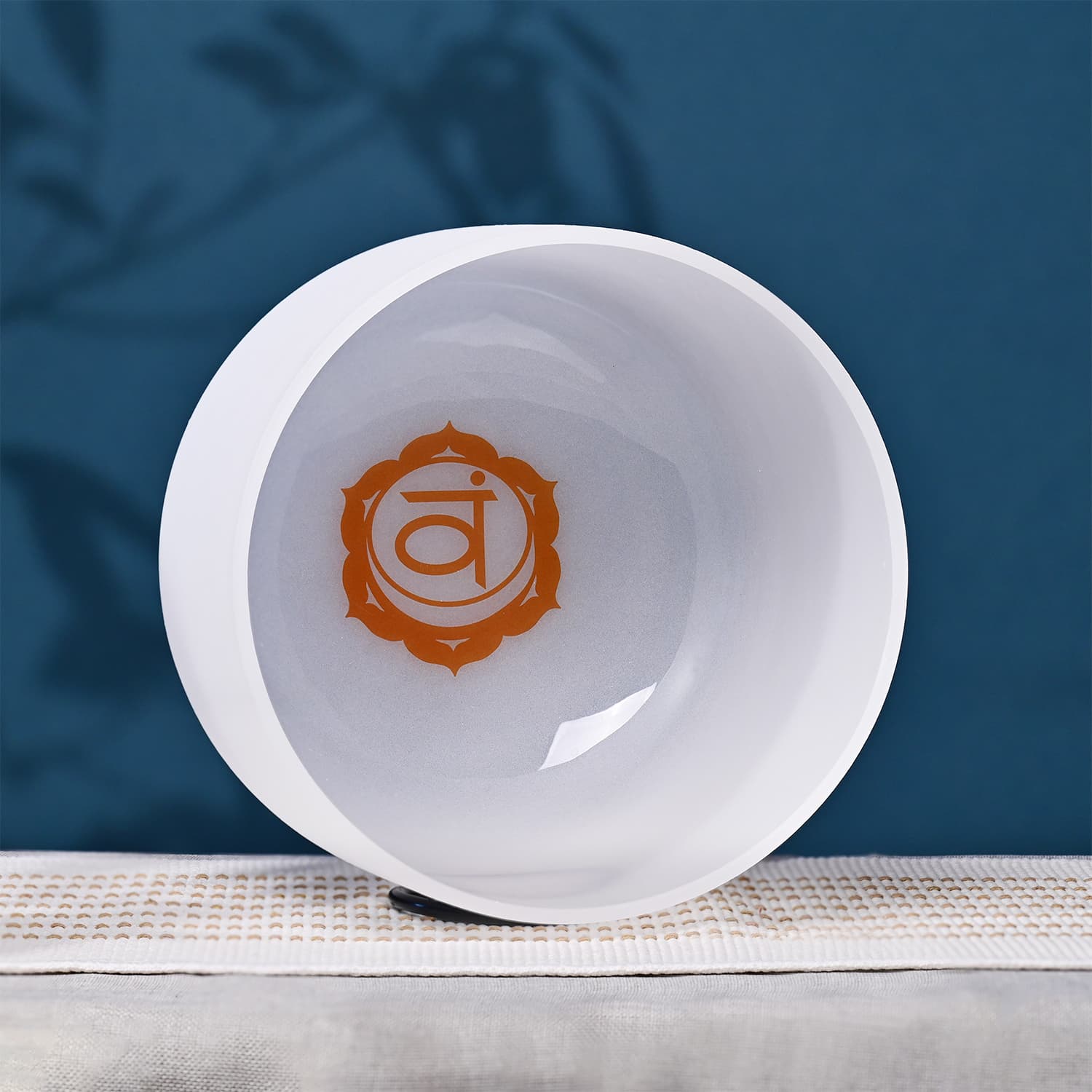CVNC Note D Sacral Chakra Symbol Crystal Singing Bowl For Sound Healing