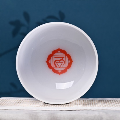 CVNC Note C Root Chakra Symbol Crystal Singing Bowl For Chakra Healing Meditation