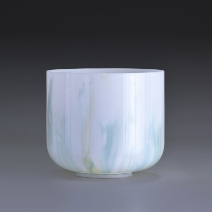 CVNC 7" E Note Empyrean Crystal Singing Bowl -25 cents