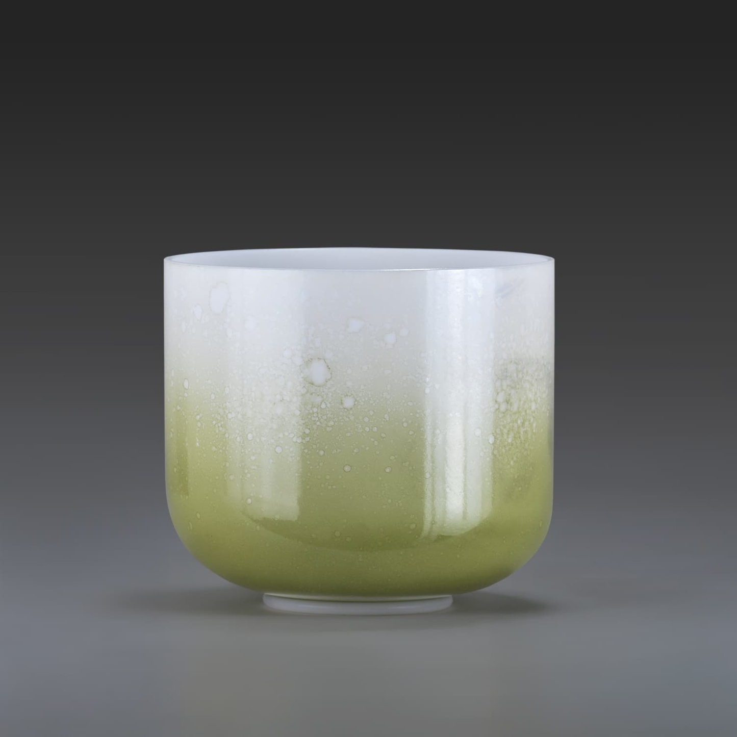 CVNC 7" E Note Olive Empyrean Crystal Singing Bowl +30 cents