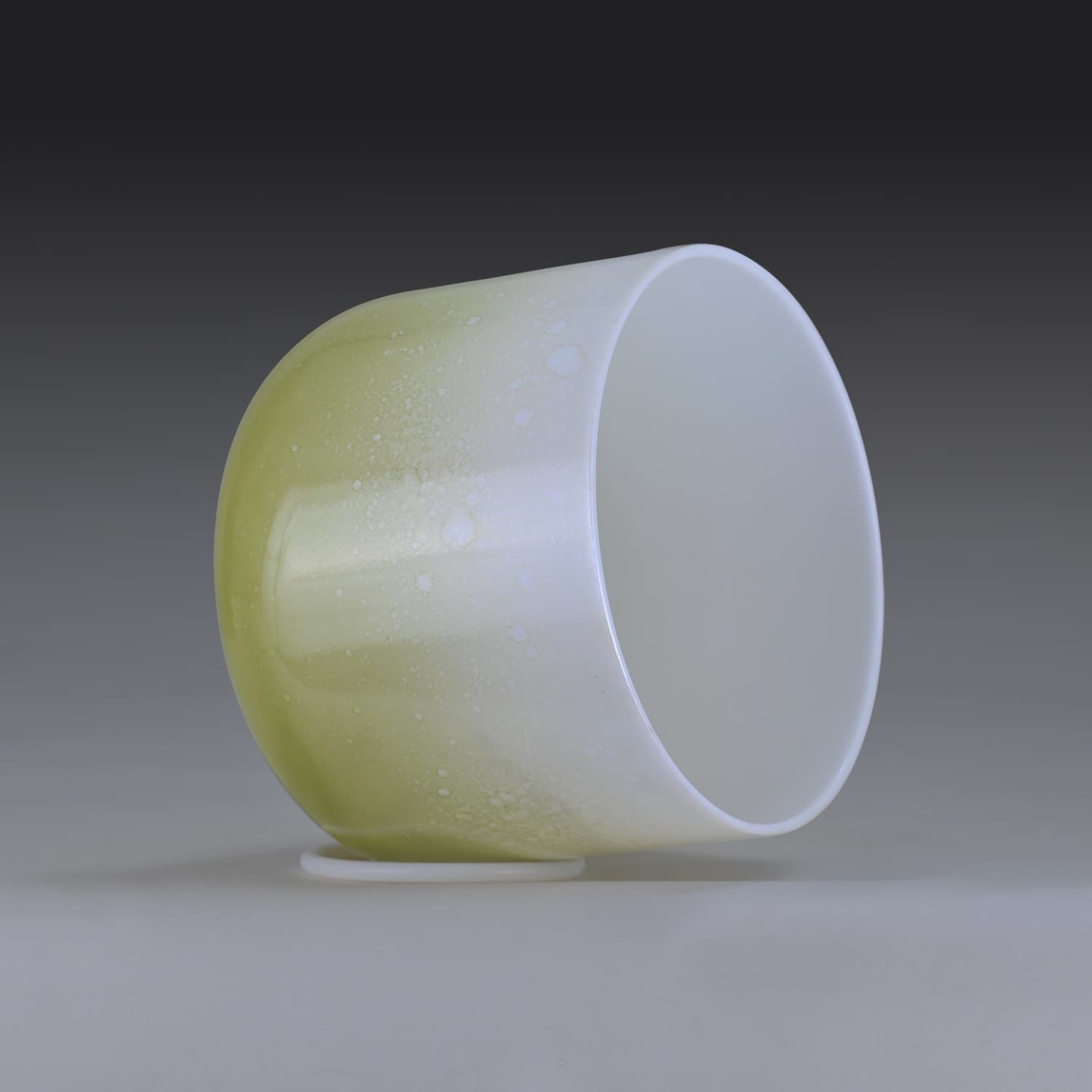 CVNC 7" E Note Olive Empyrean Crystal Singing Bowl +30 cents