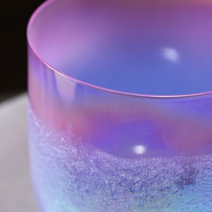 CVNC Neon Flowing Sand Alchemy Singing Bowl with Carrier Bag For Chakra Healing Meditation