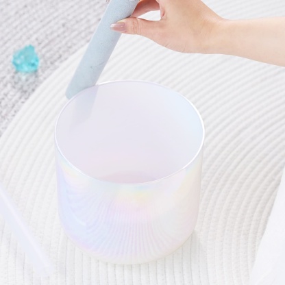 CVNC 432 Hz Perfect Pitch Alchemy Winter Pearl Singing Bowl with Carrier Bag For Chakra Healing Meditation