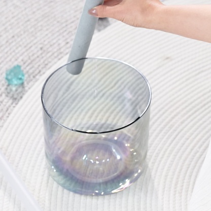 CVNC Crystal Vast Star Field Alchemy 432 Hz Perfect Pitch Crystal Singing Bowl with Carrier Bag For Sound Healing