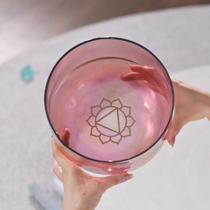 CVNC  Crystal Nebulae And Strange Sights Alchemy Singing Bowl with Carrier Bag For Chakra Healing Meditation