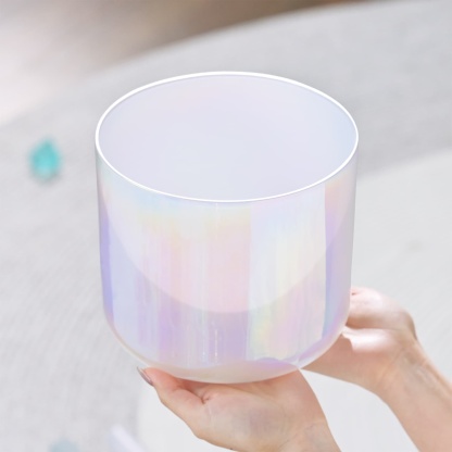 CVNC 7 PCS Alchemy Crystal Singing Bowl Set With 7 Carrier Bags For Meditation Healing