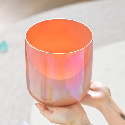 CVNC Alchemy Flame Nebula Singing Bowl with Carrier Bag For Chakra Healing Meditation