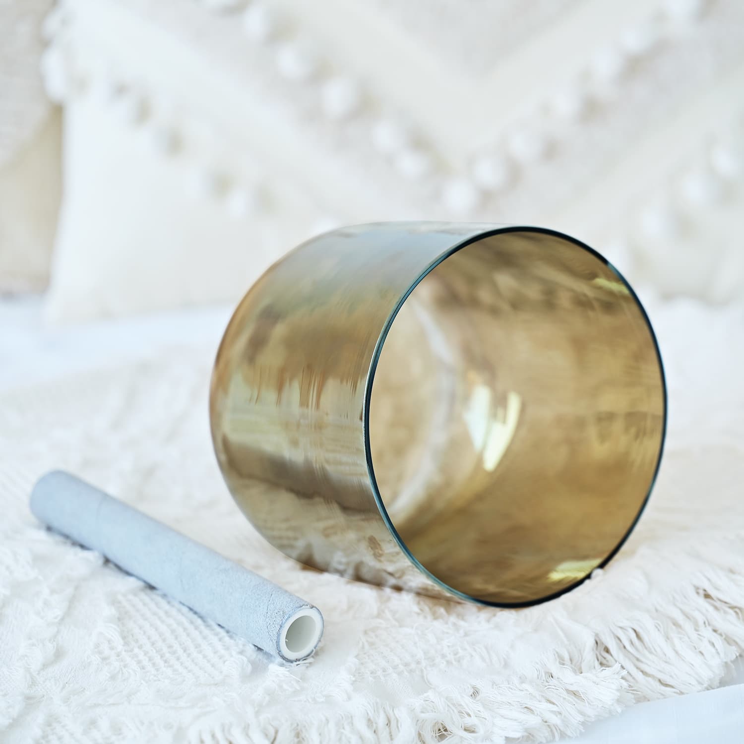 CVNC Cosmic Champagne 432 Hz Perfect Pitch Crystal Singing Bowl - Alchemy Series