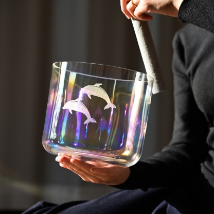 CVNC Aqua Dolphin Alchemy Singing Bowl with Carrier Bag