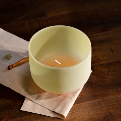 CVNC Note E Lemon Quartz Empyrean Fusion Crystal Singing Bowl