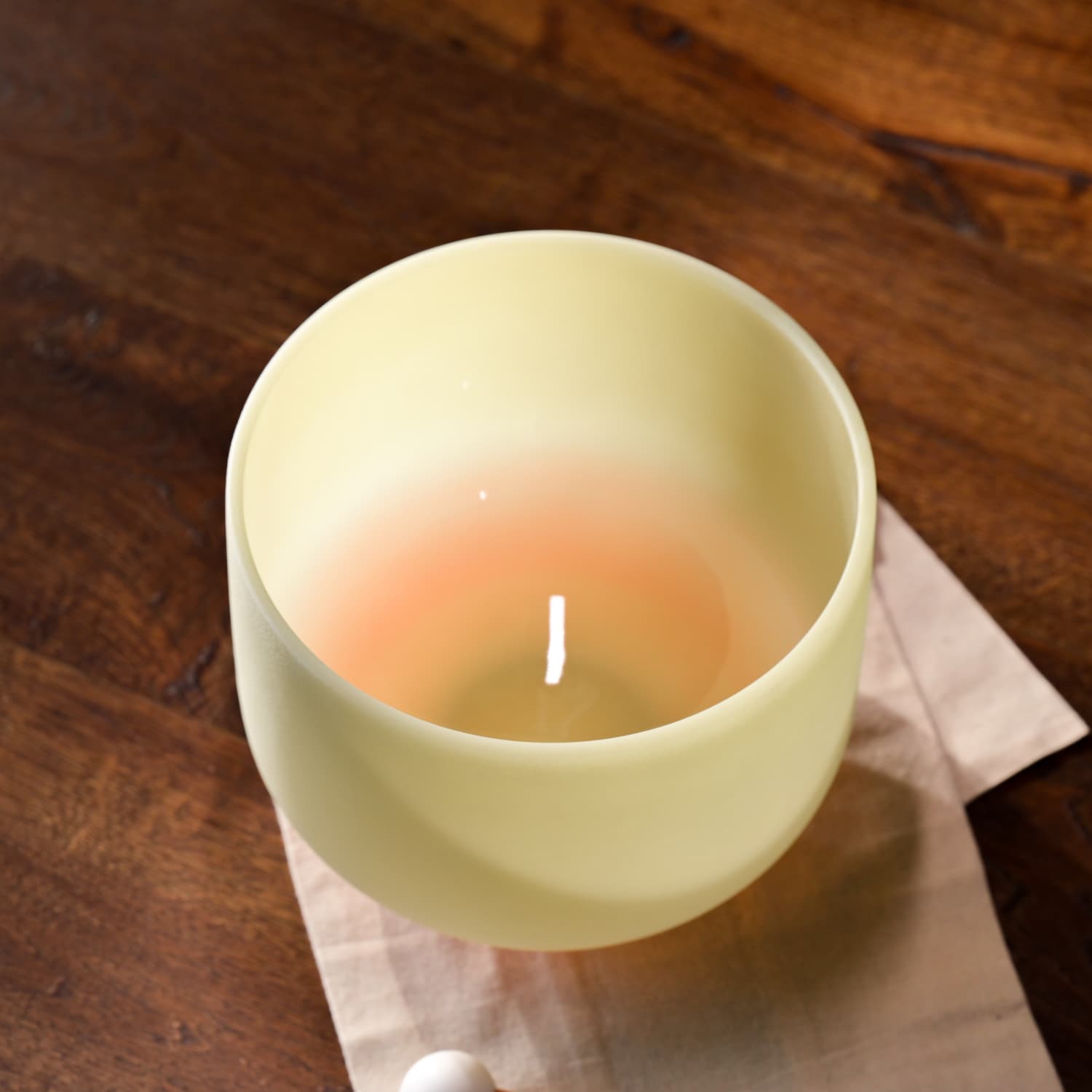 Lemon Quartz Fusion Frosted Singing Bowl 
