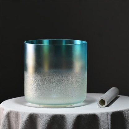 CVNC Frostbloom Blue Alchemy Singing Bowl with Carrier Bag For Sound Healing