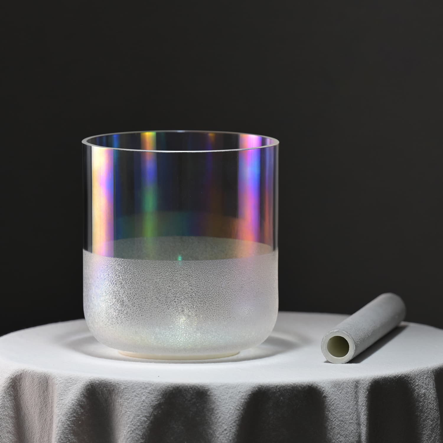 CVNC Frostbloom Alchemy Singing Bowl with Carrier Bag For Sound Healing