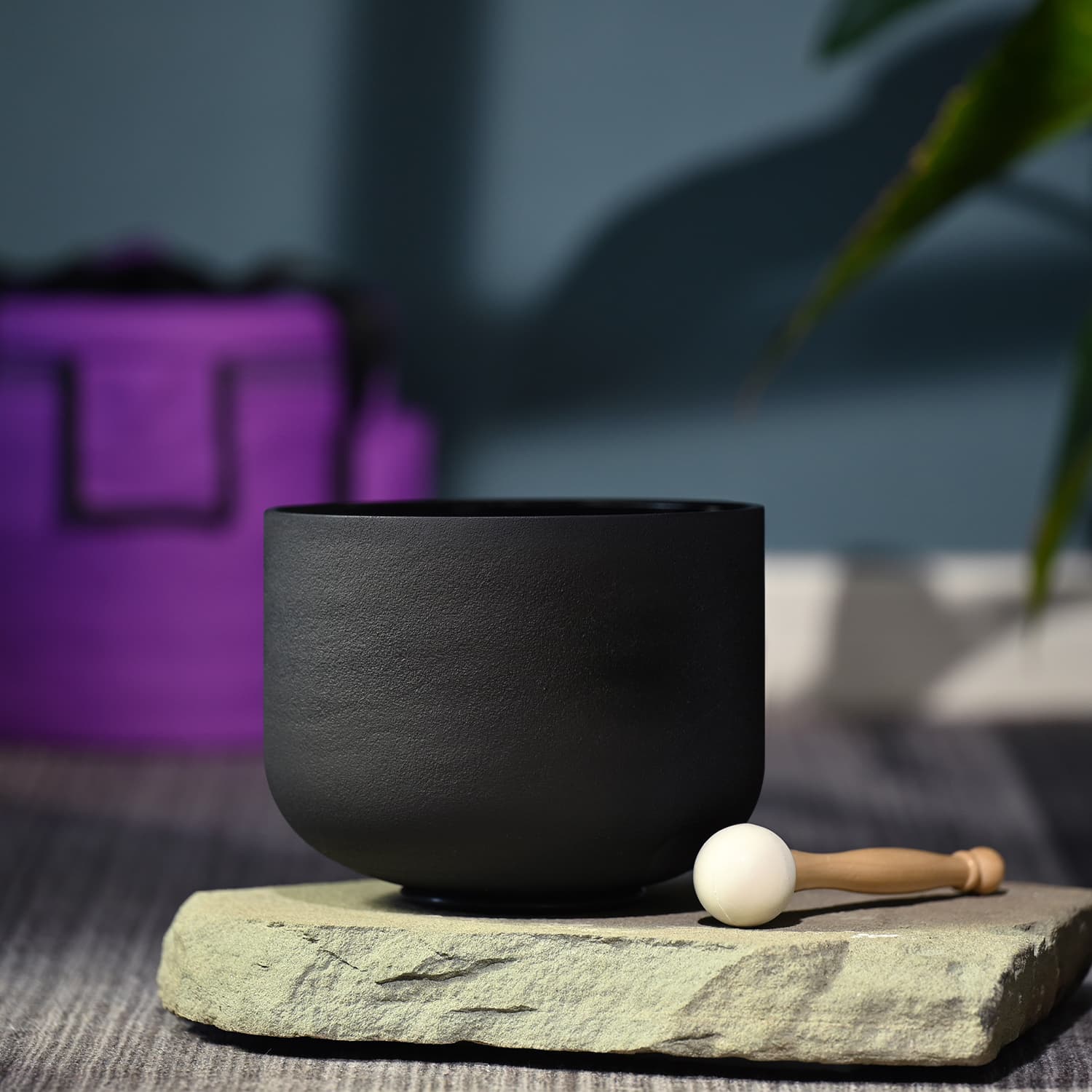 CVNC High C Note Black Frosted Crystal Singing Bowl