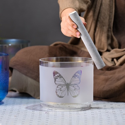 CVNC Snowland Butterfly Alchemy Singing Bowl with Carrier Bag For Sound Healing