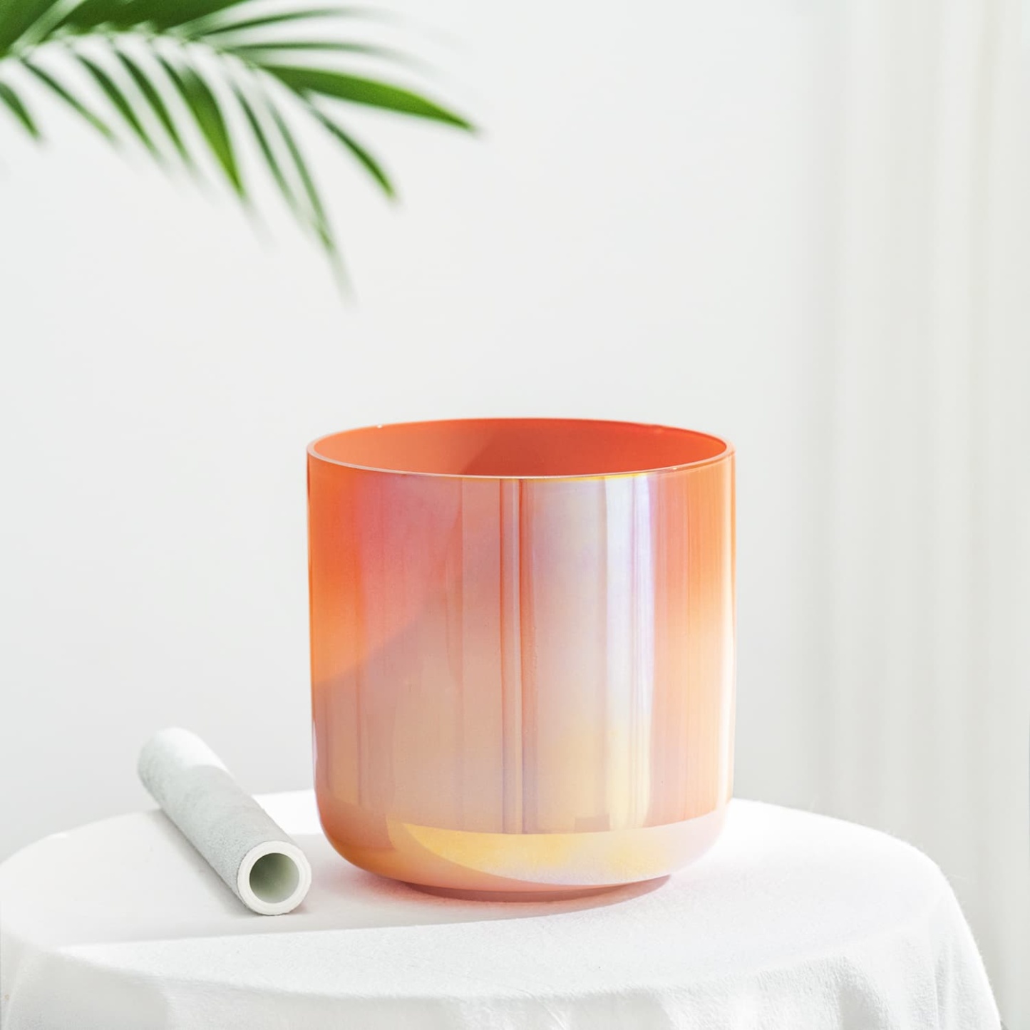 CVNC Galvanized Orange Essence Crystal Singing Bowl with Case / D4