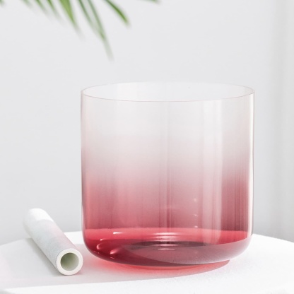 CVNC Aria Crystal Vermilion Alchemy Root Chakra Singing Bowl with Carrier Bag For Meditation Healing