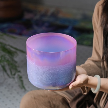 CVNC Neon Flowing Sand Alchemy Singing Bowl with Carrier Bag For Chakra Healing Meditation
