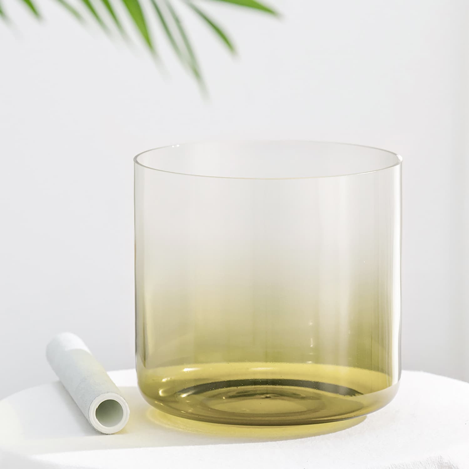 CVNC Aria Crystal Moss Alchemy Solar Plexus Chakra Singing Bowl with Carrier Bag For Sound Healing