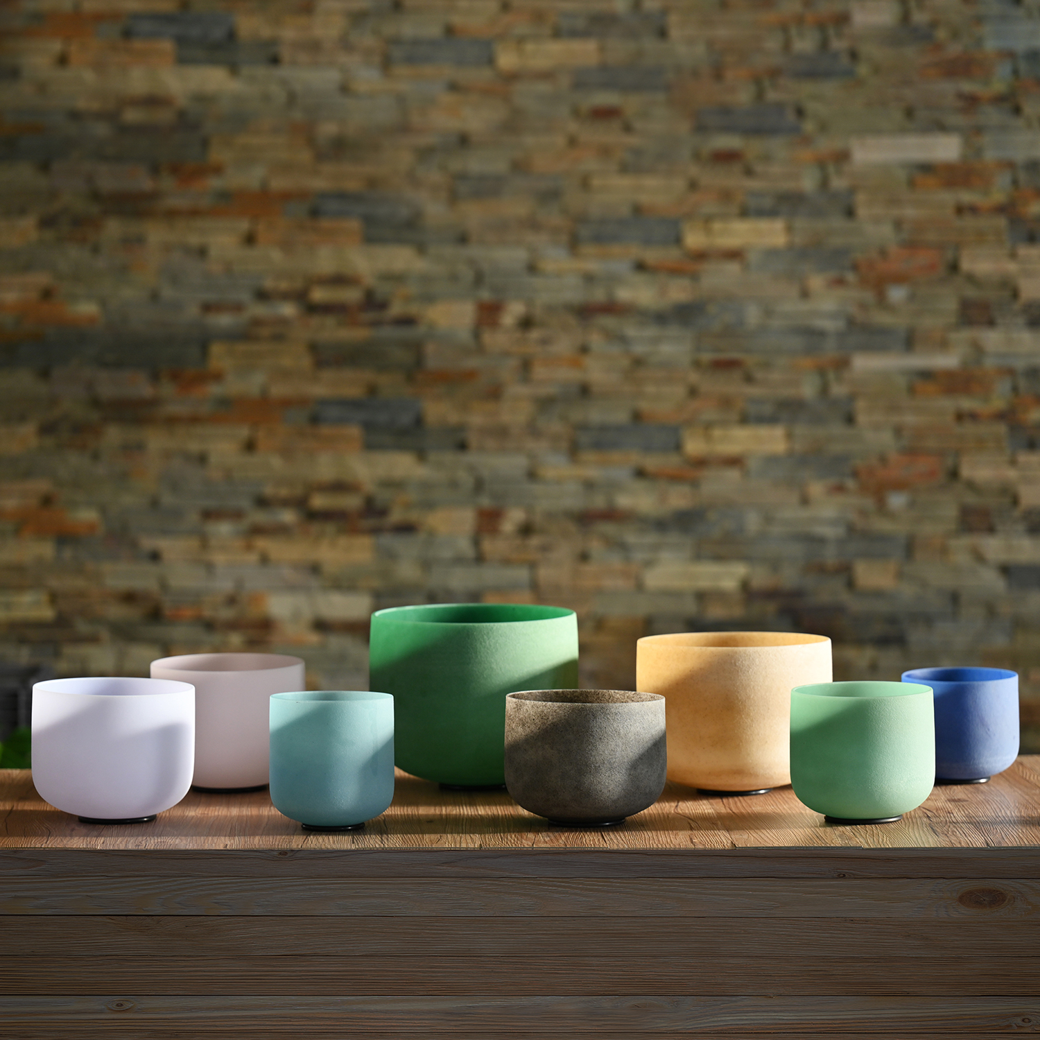 Gemstone Fusion Crystal Singing Bowl Set 