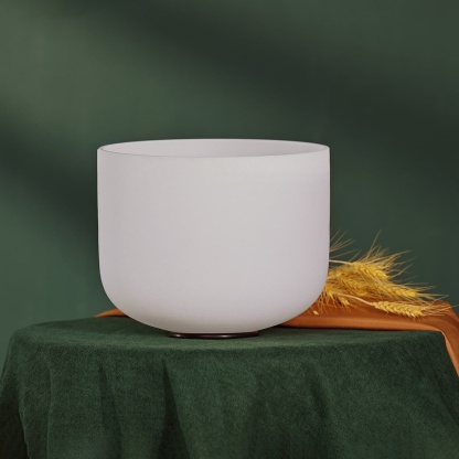 CVNC F Note Heart Chakra Crystal Singing Bowl For Chakra Healing Meditation
