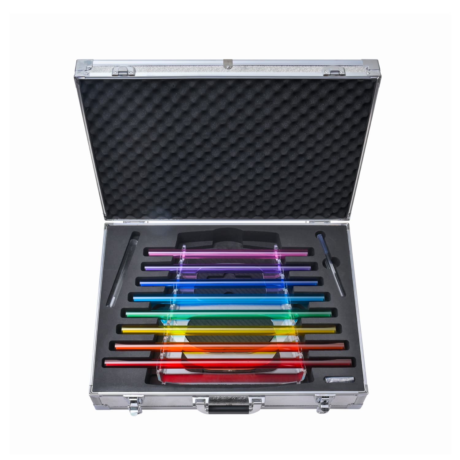 CVNC Quartz Rainbow Crystal Singing Harp With 8 Notes & Alumina Alloy Box For Meditation Healing