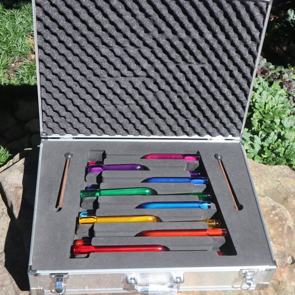 CVNC Tuning Fork Set with Box 8pc Chakra set