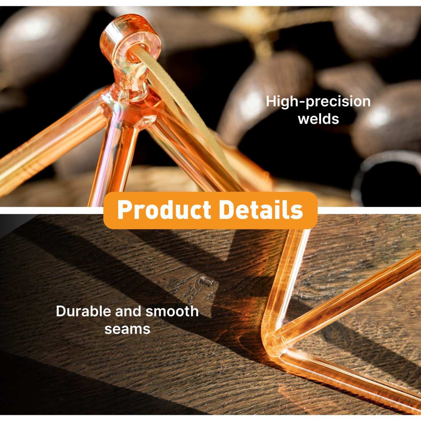 CVNC Triangle Yellow Crystal Singing Pyramid With Carrier Bag