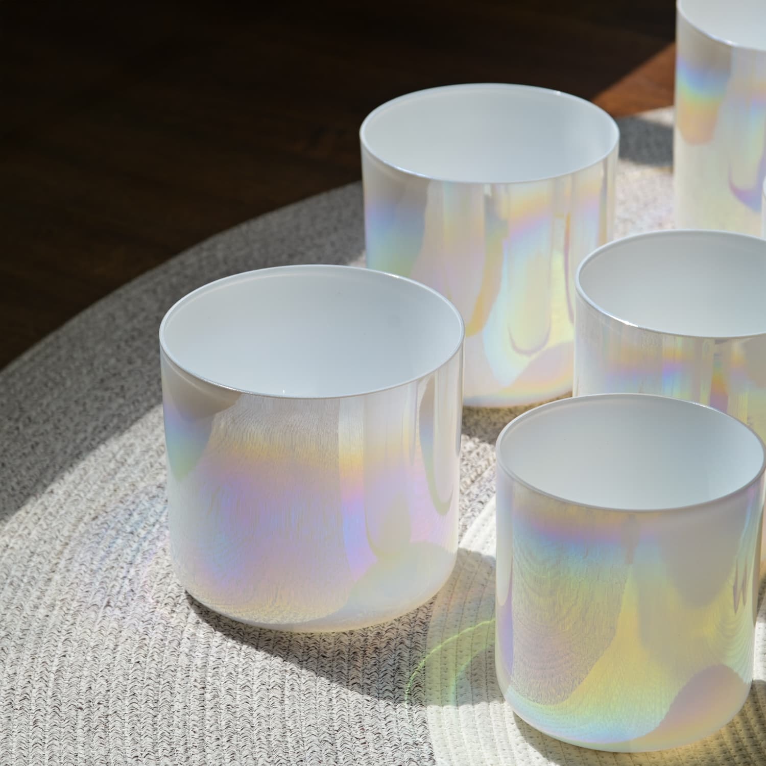 Pearl Essence Crystal Singing Bowl Set - Alchemy Series